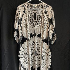 Rebellion Again Floralace black duster